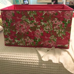 Lilly Pulitzer storage bin